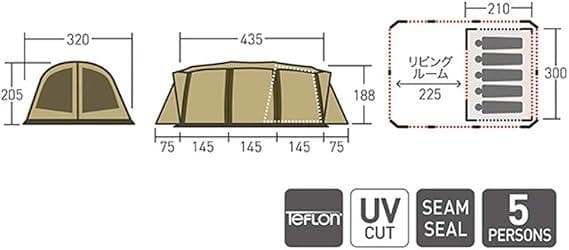 【新品未使用】ogawa(オガワ) テント アポロン [5人用]