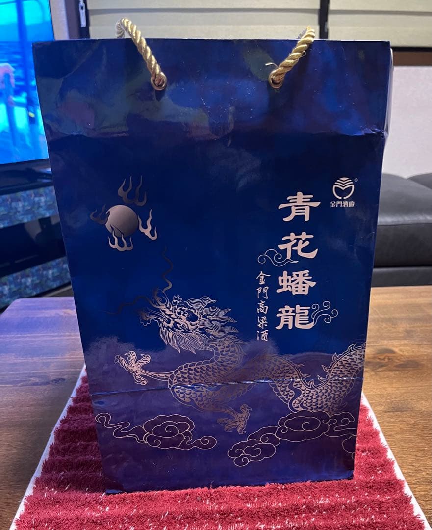毎日値下げ◆金門高粱酒　「青花蟠龍酒」58度 750m l　未開封　化粧箱