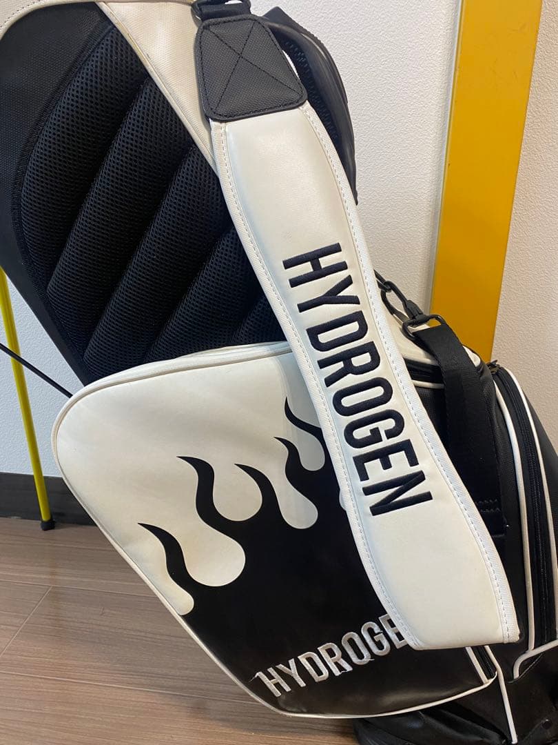 HYDROGEN キャディバッグ ホワイト/ブラック