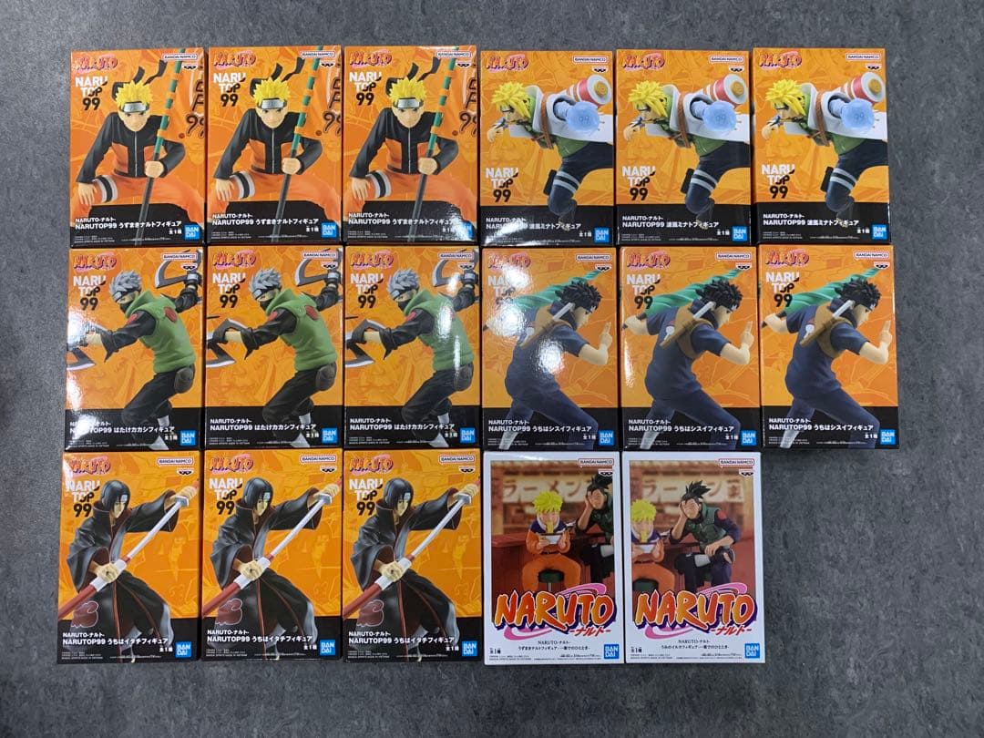 ナルト　NARUTOP99 一楽でのひととき　フィギュア　17個