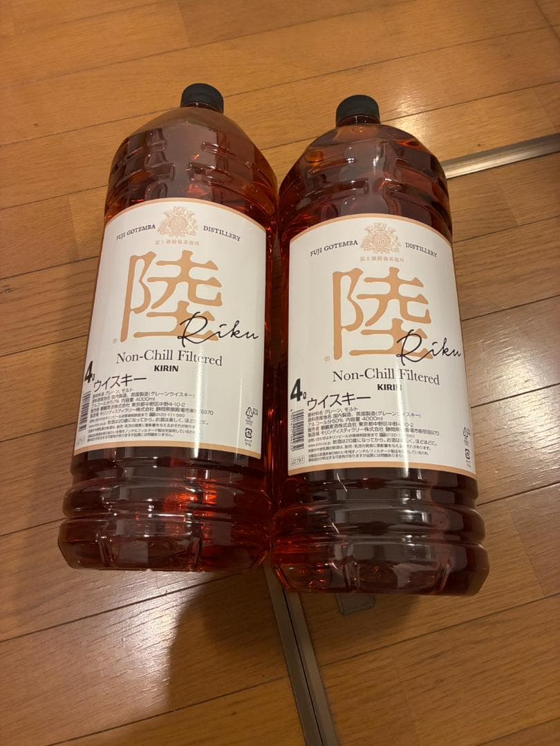 陸 キリン ウイスキー4000ml ウィスキー 大容量　２本