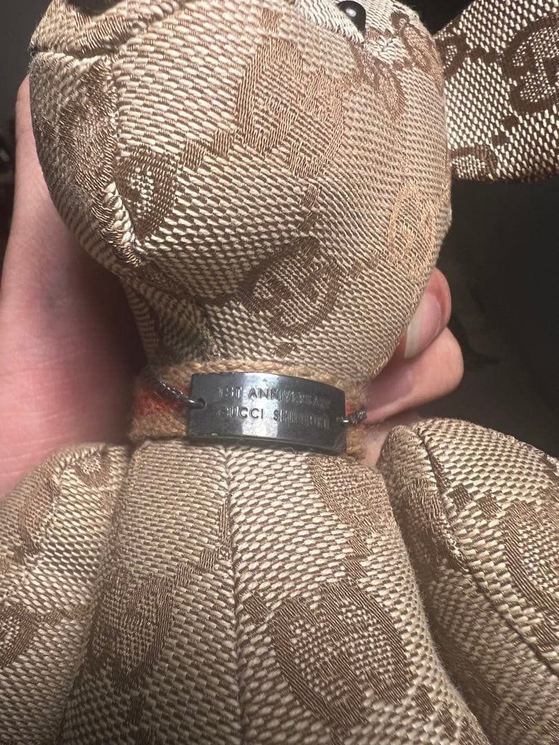 GUCCI モノグラム クマ テディベア　ぬいぐるみ 100周年記念タグ付き