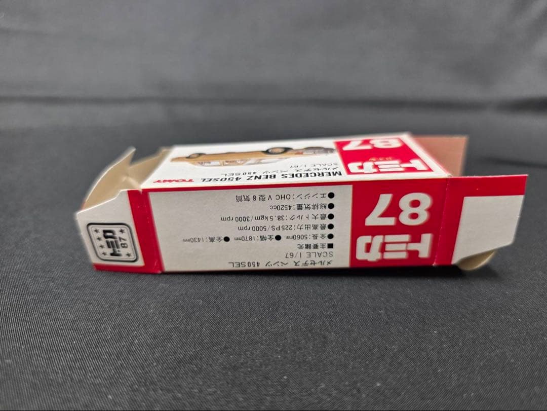 トミカ赤箱 87メルセデス・ベンツ450ＳＥＬ(日本製)