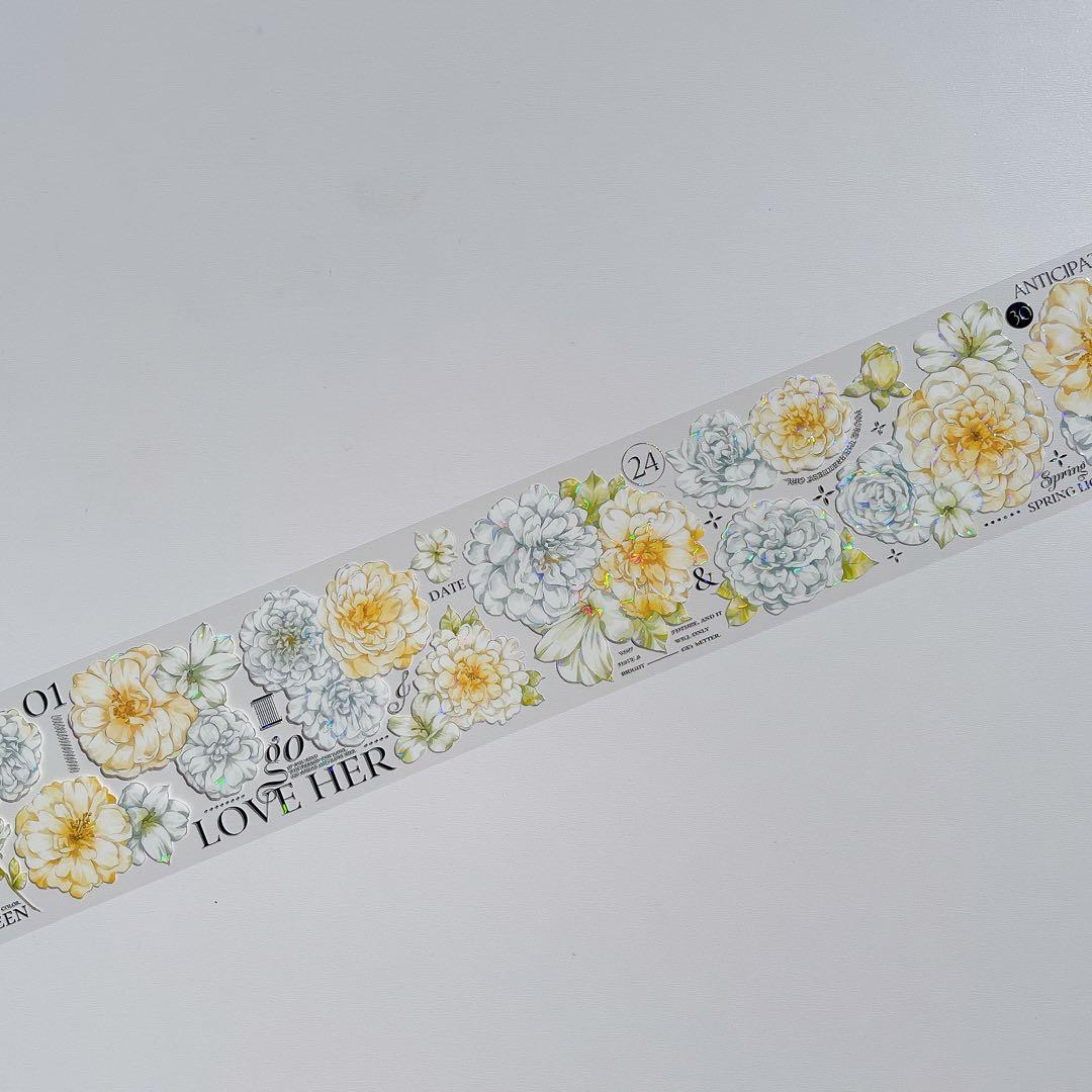 【M-531】 在野集&hoshi奶芙　春和花野　1ループ　マステ切り売り