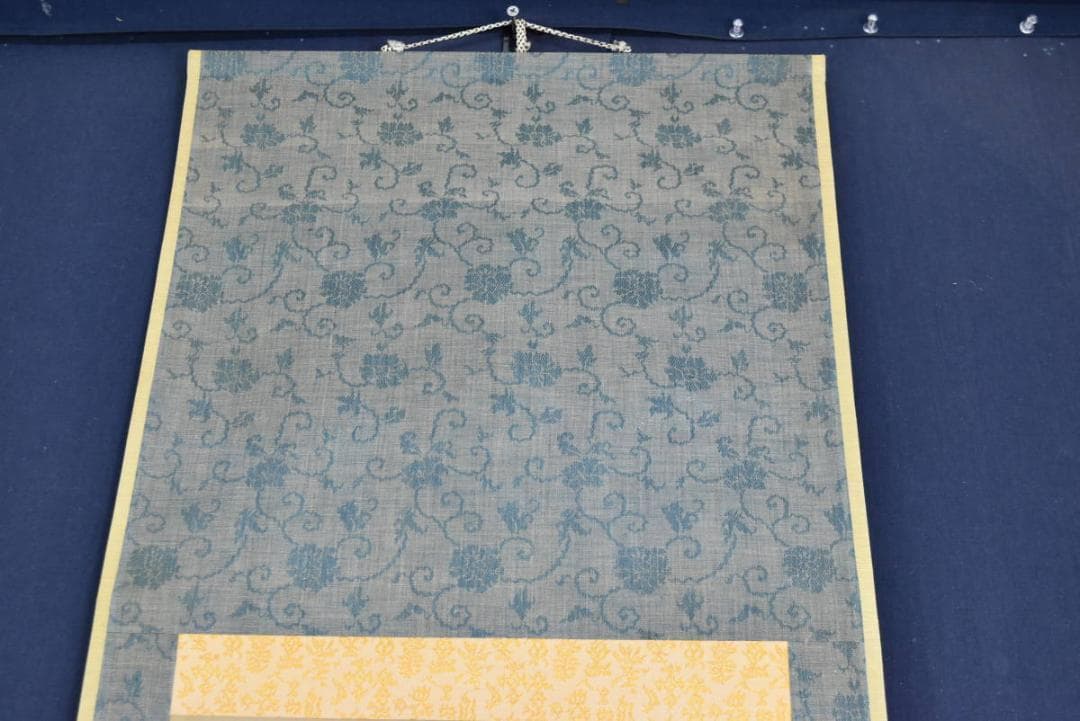 【真作】大沢東観 /大澤/夜桜図/吊灯篭/桜花図/掛軸/名家伝来/AA-558