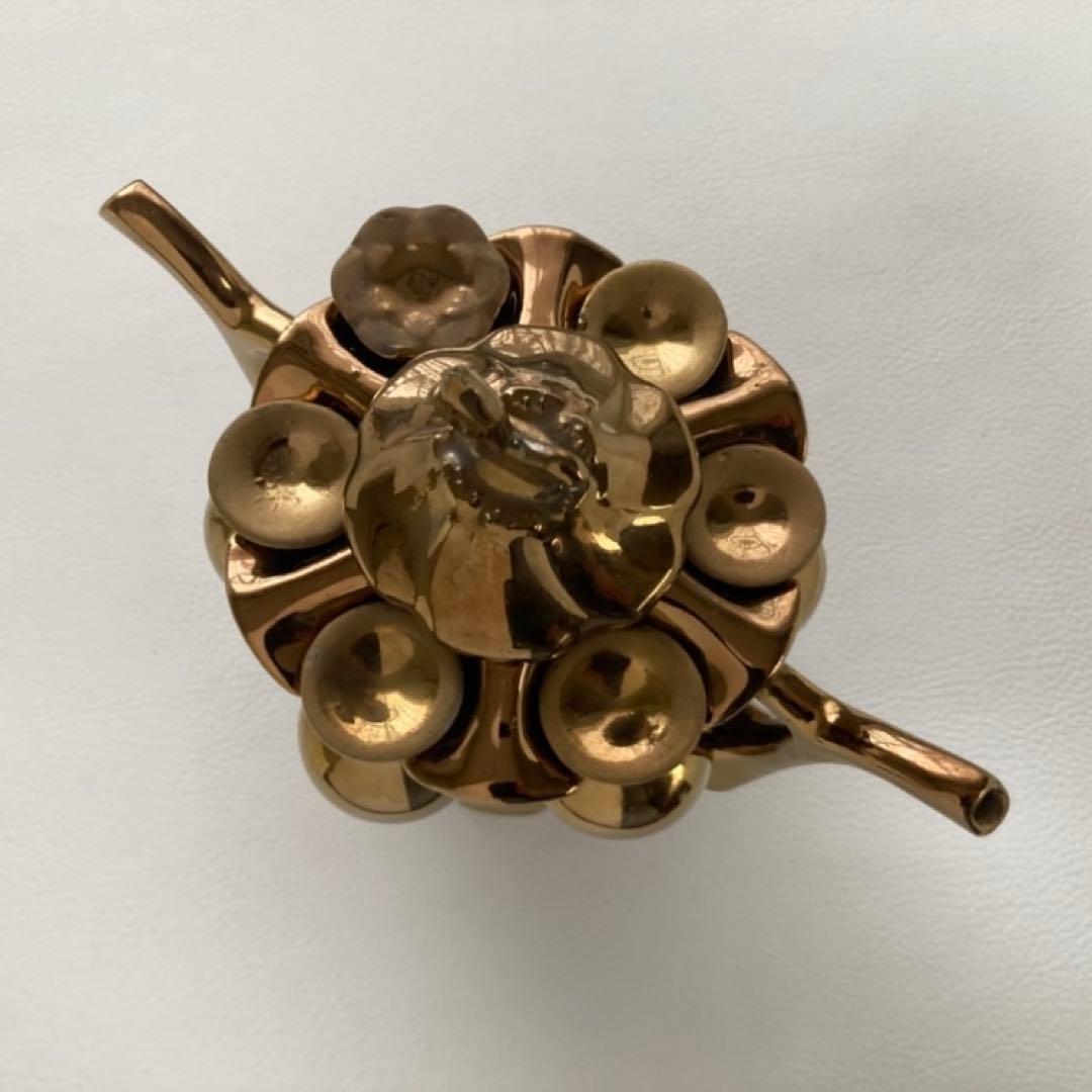 ティーポット カップ 茶器 置物 陶磁器 金色 装飾品 レトロ ヴィンテージ