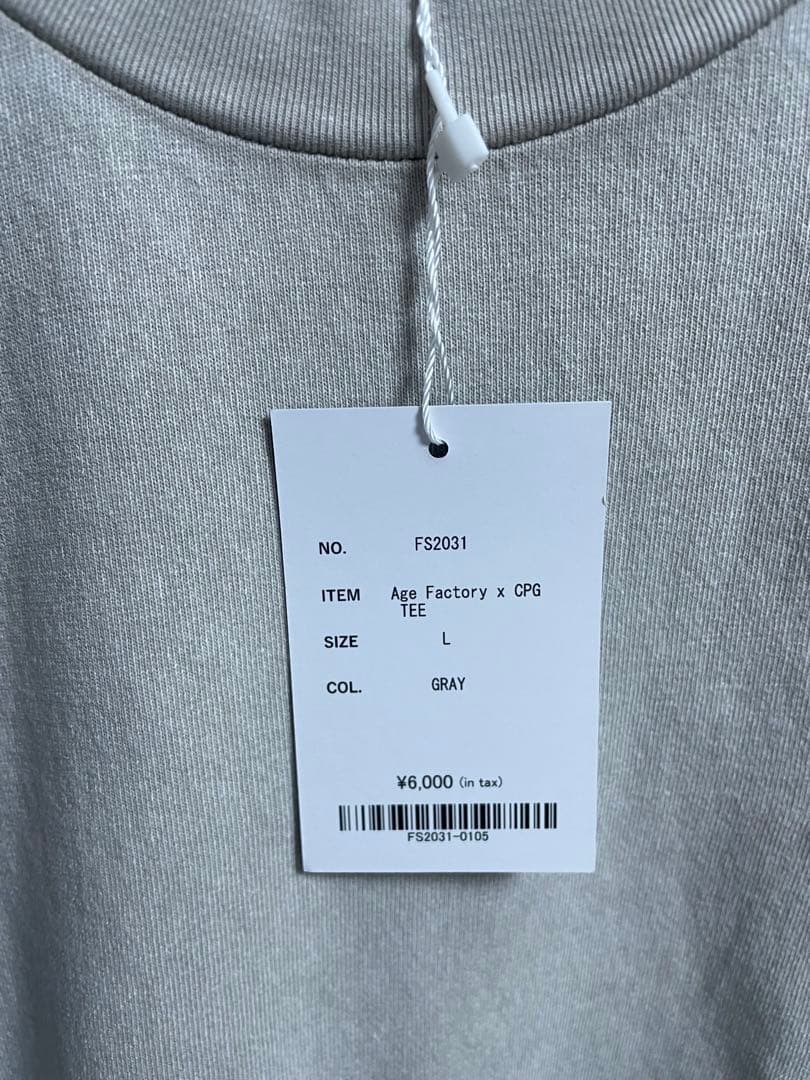Age Factory x CPG グレー Tシャツ Lサイズ