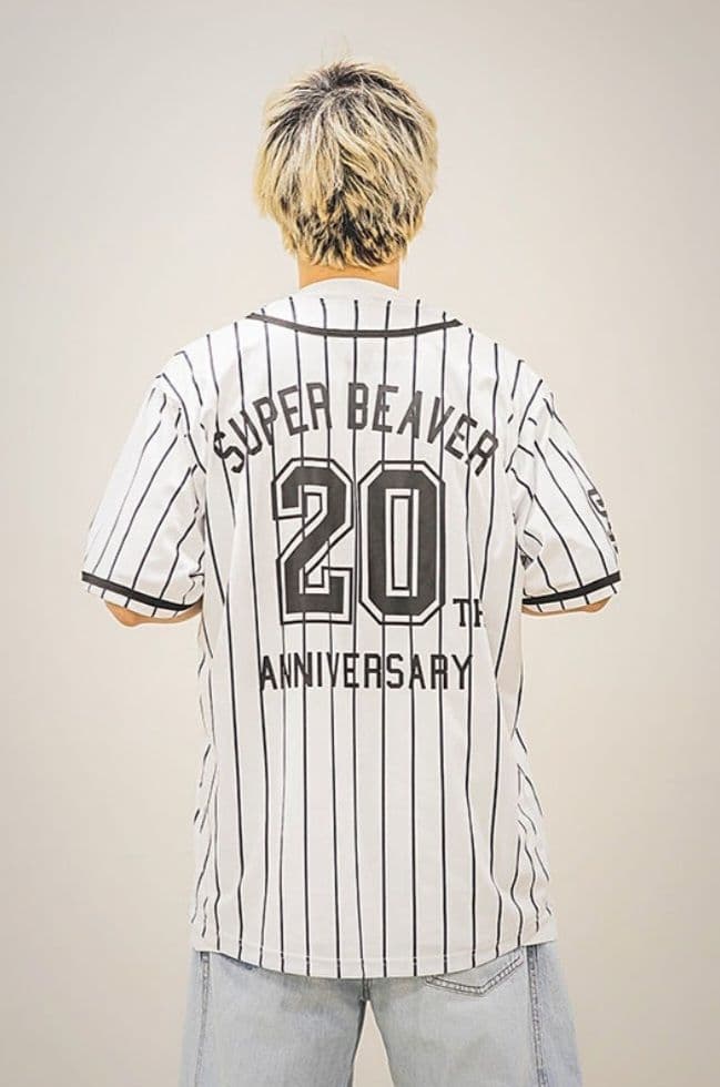 SUPER BEAVER ZOZOマリン ベースボールシャツ XL ストライプ