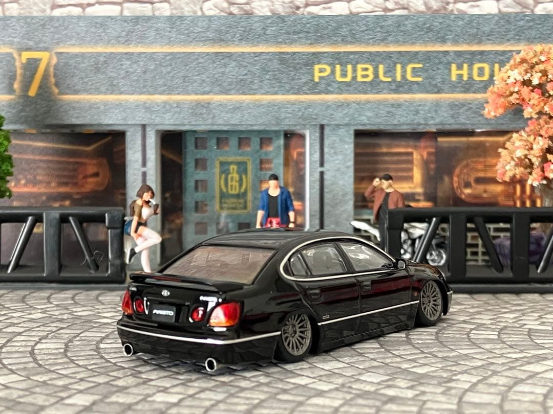 トヨタ　アリスト　改造　1/64 ミニカー　新車　改造