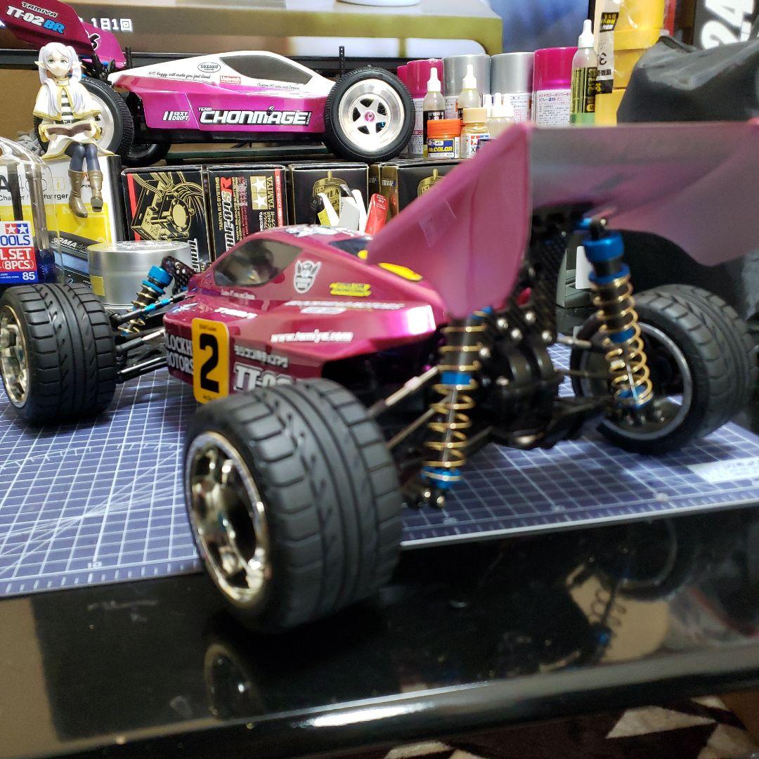 タミヤ　TT02B　ネオスコーチャー カスタム　未走行　メカ、送受信機セット