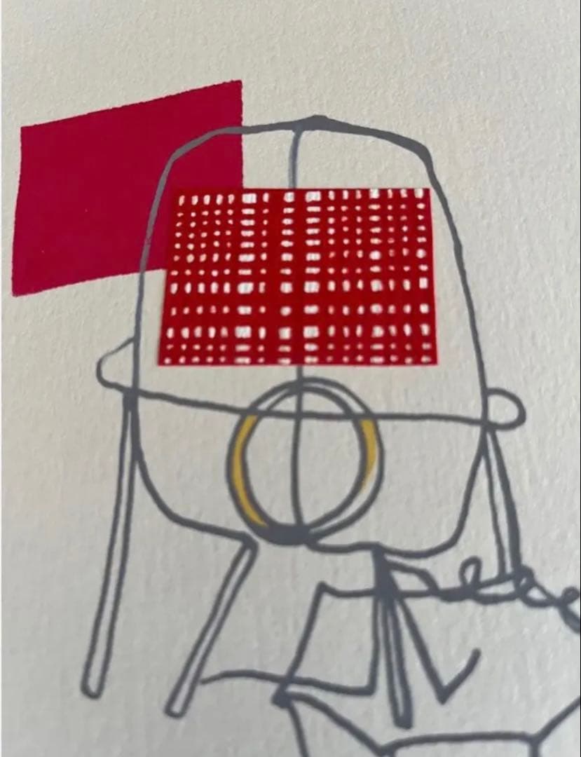 希少　限定　シルクスクリーン　サイン、ED アンティーク　ジニーキム　コラージュ