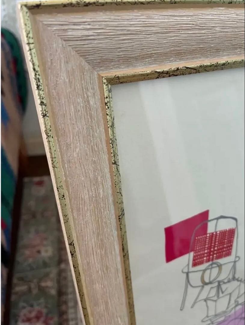 希少　限定　シルクスクリーン　サイン、ED アンティーク　ジニーキム　コラージュ