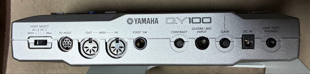 ヤマハ　QY100 音源モジュール　シーケンサー　アダプタ　取説付き