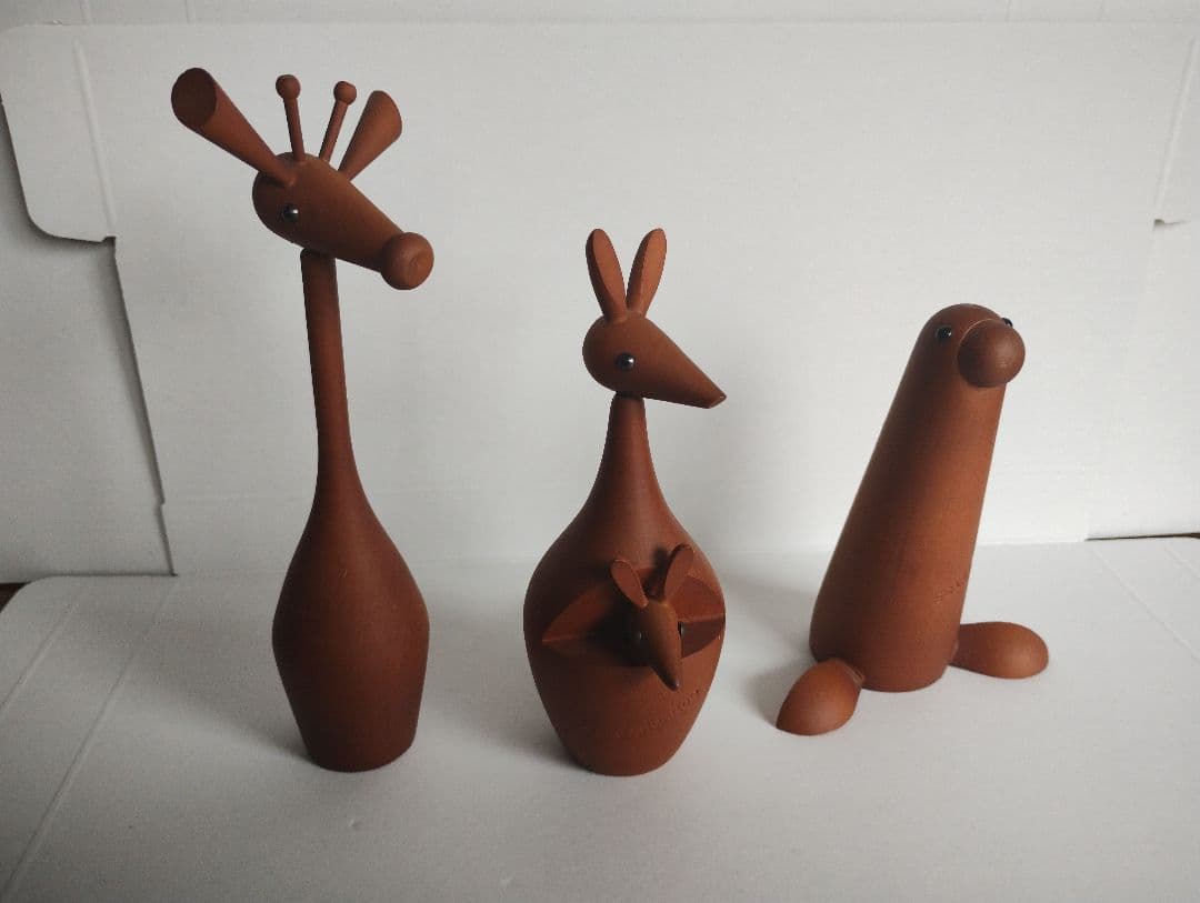 木彫りの動物たち