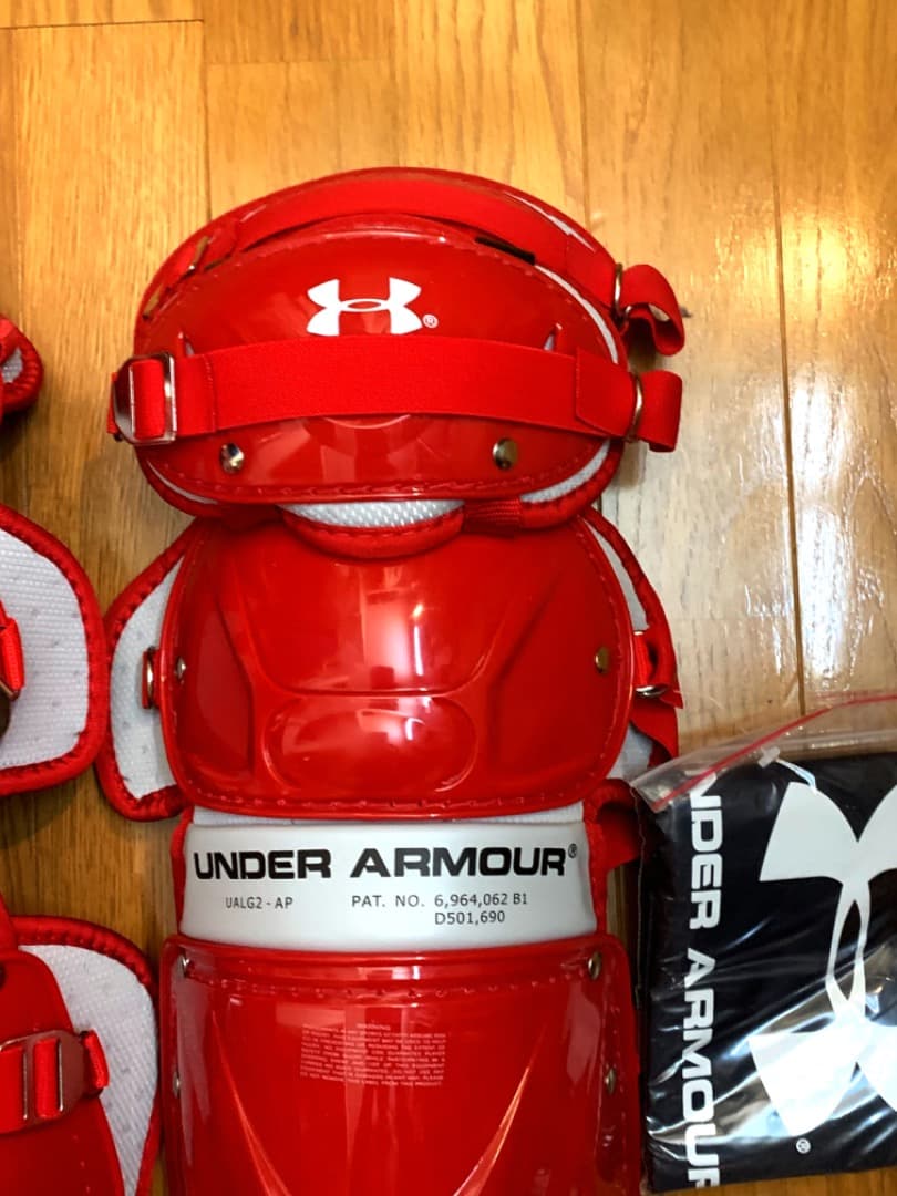 新品USA限定発売モデル☆アンダーアーマー☆キャッチャー3点セット☆大人用☆赤