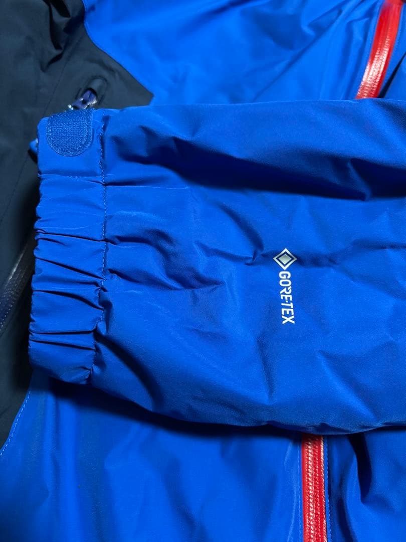 モンベル ドロワッドパーカ メンズ L 青　ゴアテックス 登山 スノボウェア上下