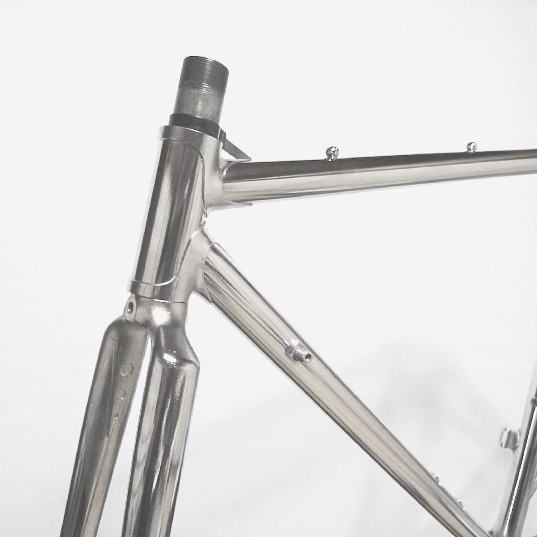 【美品】クロモリ ロードフレーム フルメッキ