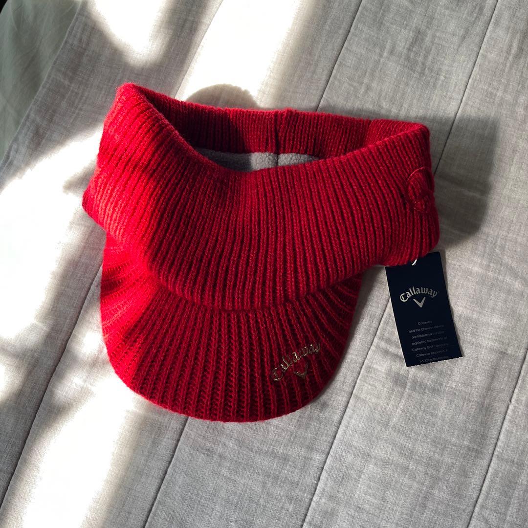 メルセデス・ベンツ キャロウェイ　ネックウォーマー付きニット帽