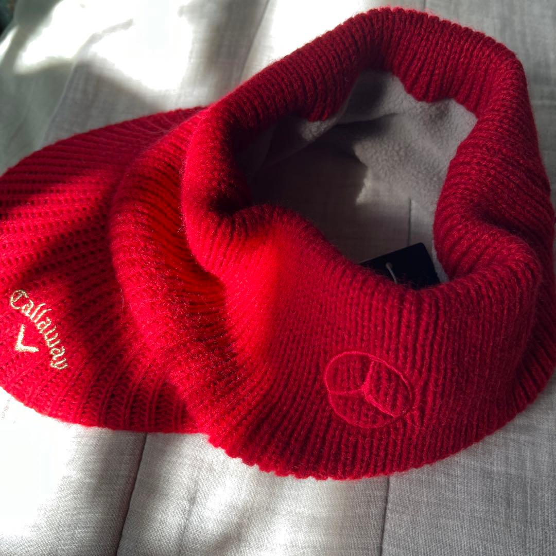 メルセデス・ベンツ キャロウェイ　ネックウォーマー付きニット帽