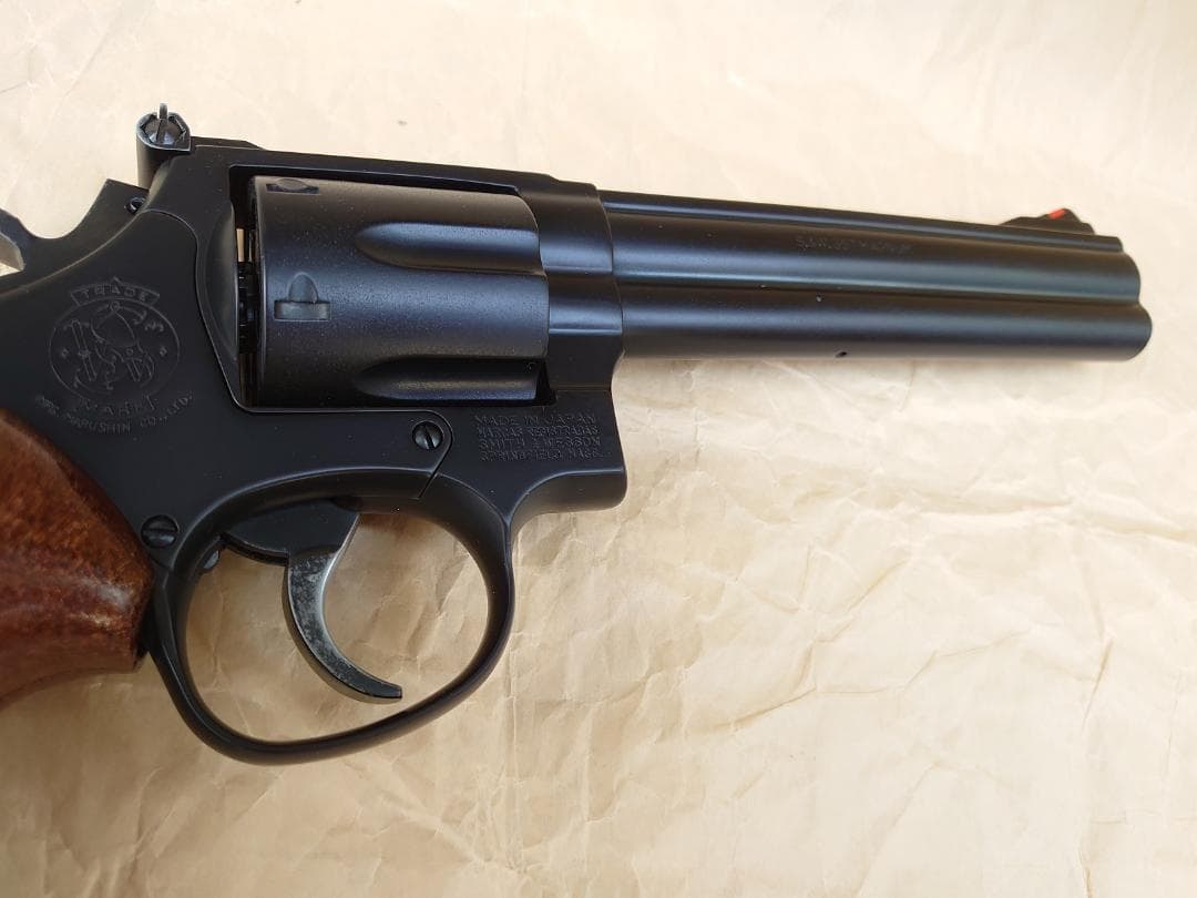 マルシン　S&W M586 6インチ　HW　モデルガン（組み立て・加工品）