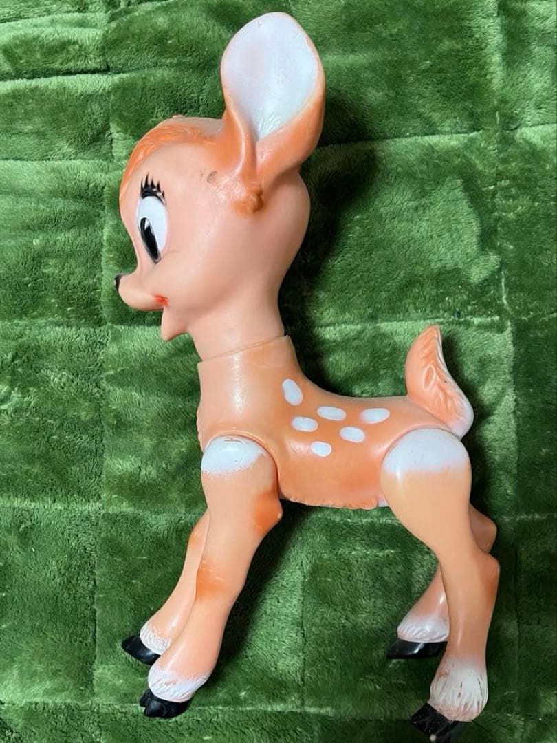 バンビ子鹿のソフビ　大きめ　昭和レトロ