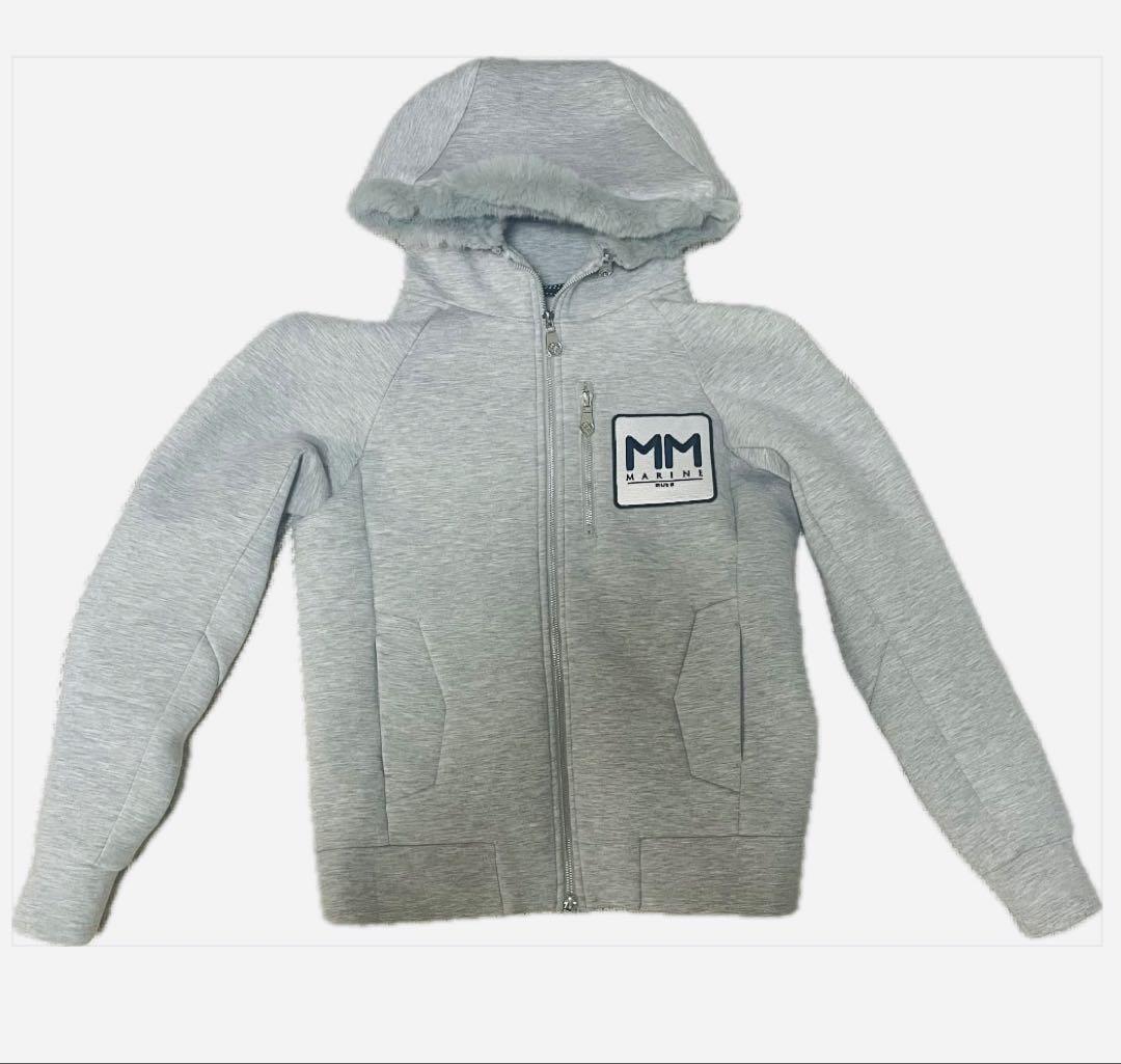 ムータ　マリン　ボンディングパーカー　グレー　Sサイズ　ゴルフ　メンズ　ロゴ