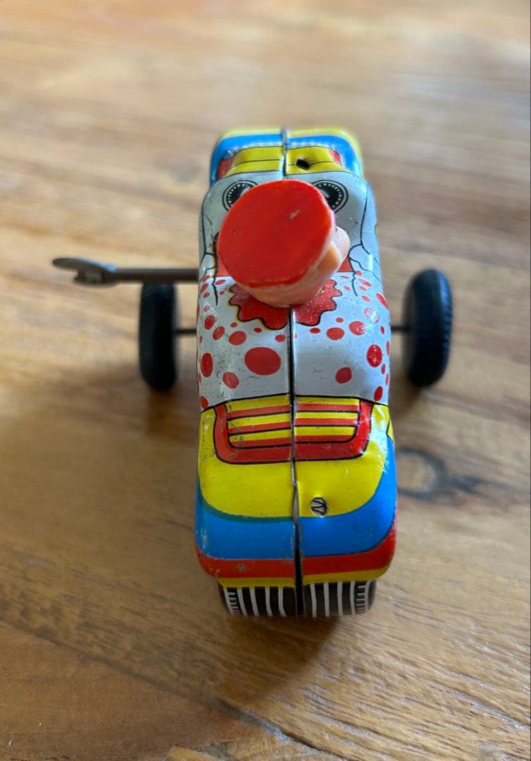 AOKI TOY サーカス オートバイ ゼンマイ ブリキ　昭和レトロ　日本製