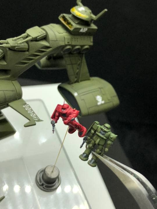 旧キット　シャア専用ムサイ　ファルメル　完成品