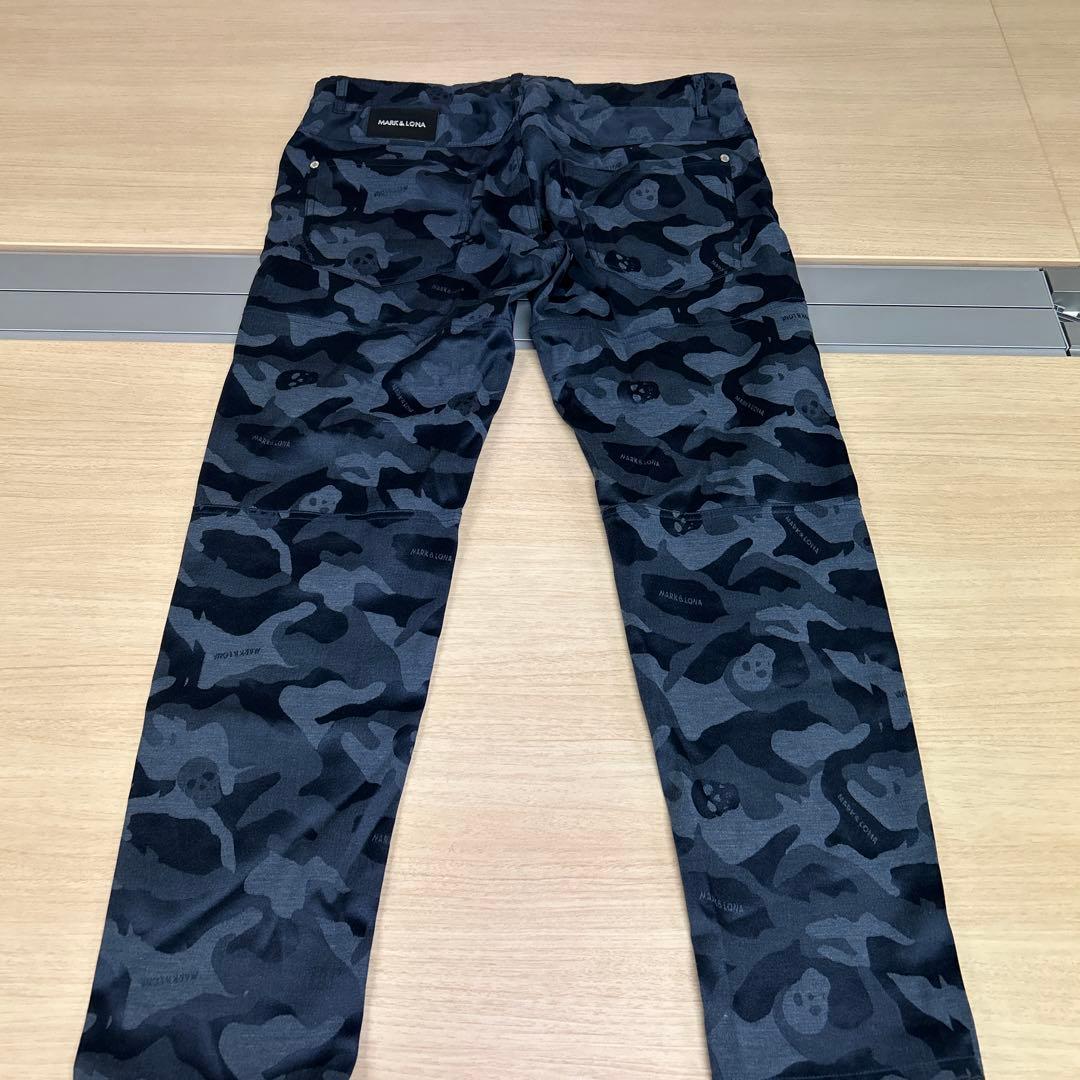 MARK & LONA スカル柄迷彩パンツ サイズ50