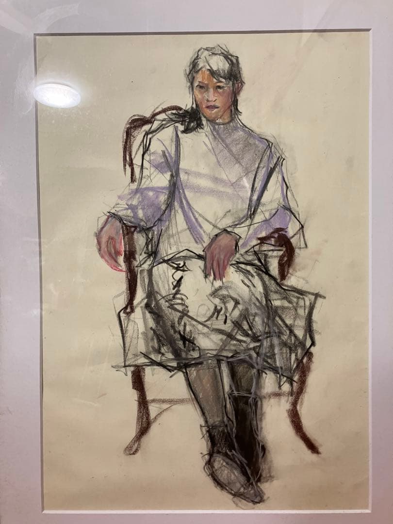 パステル画、パステルスケッチ、