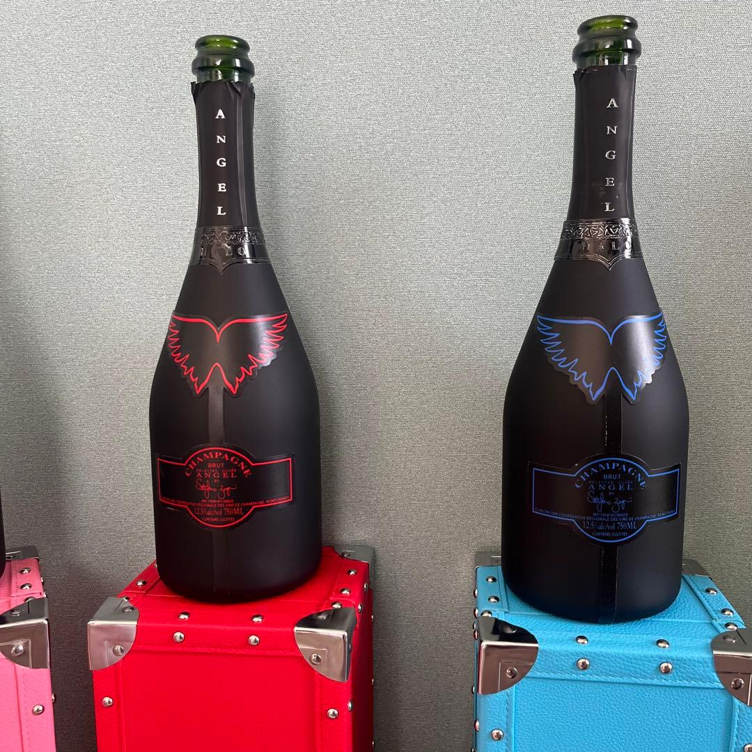 エンジェル シャンパン セット ボトルケース 空き瓶 7本セット