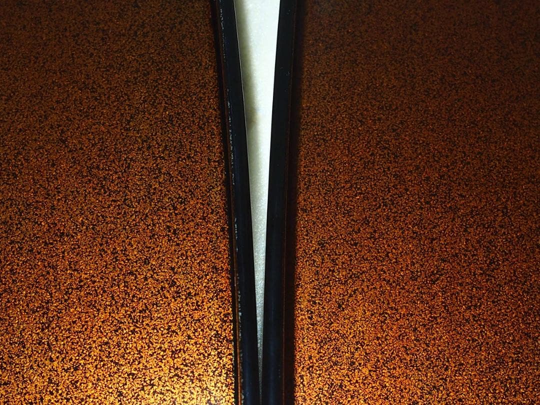 【美品】輪島塗 御所車蒔絵 硯箱 梨地 硯筥/文箱/レターケース/筆入れ 書道具