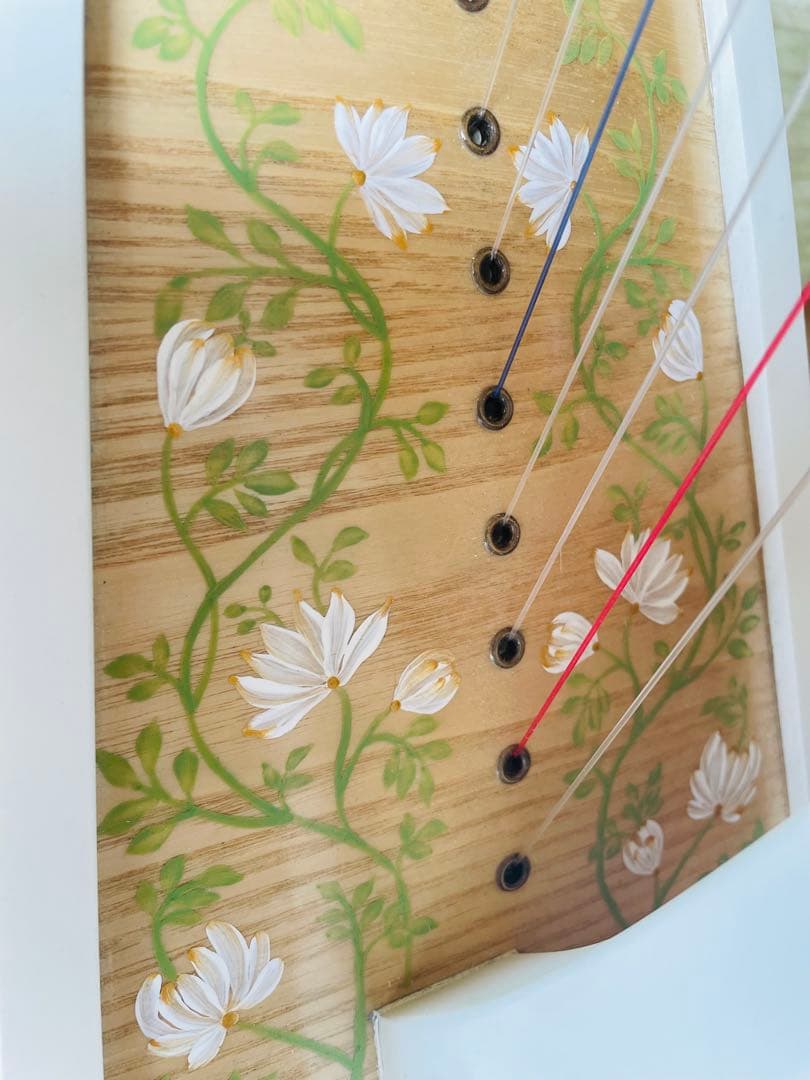 おとつぶハープ17弦　メープル　ホワイト