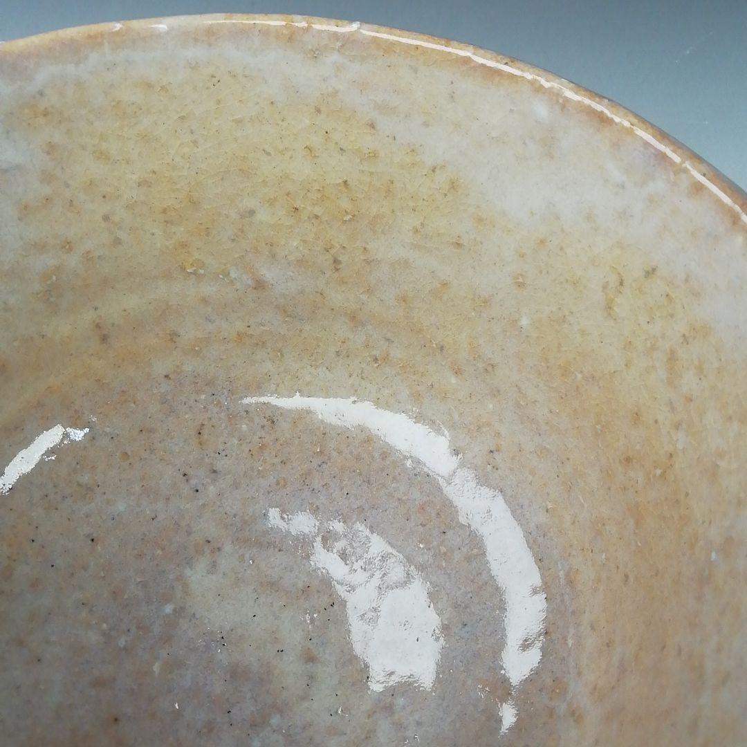 Ｔ３６６　茶碗　『萩茶碗』『野坂江月堂　野坂康起』　共箱　抹茶碗　茶道具