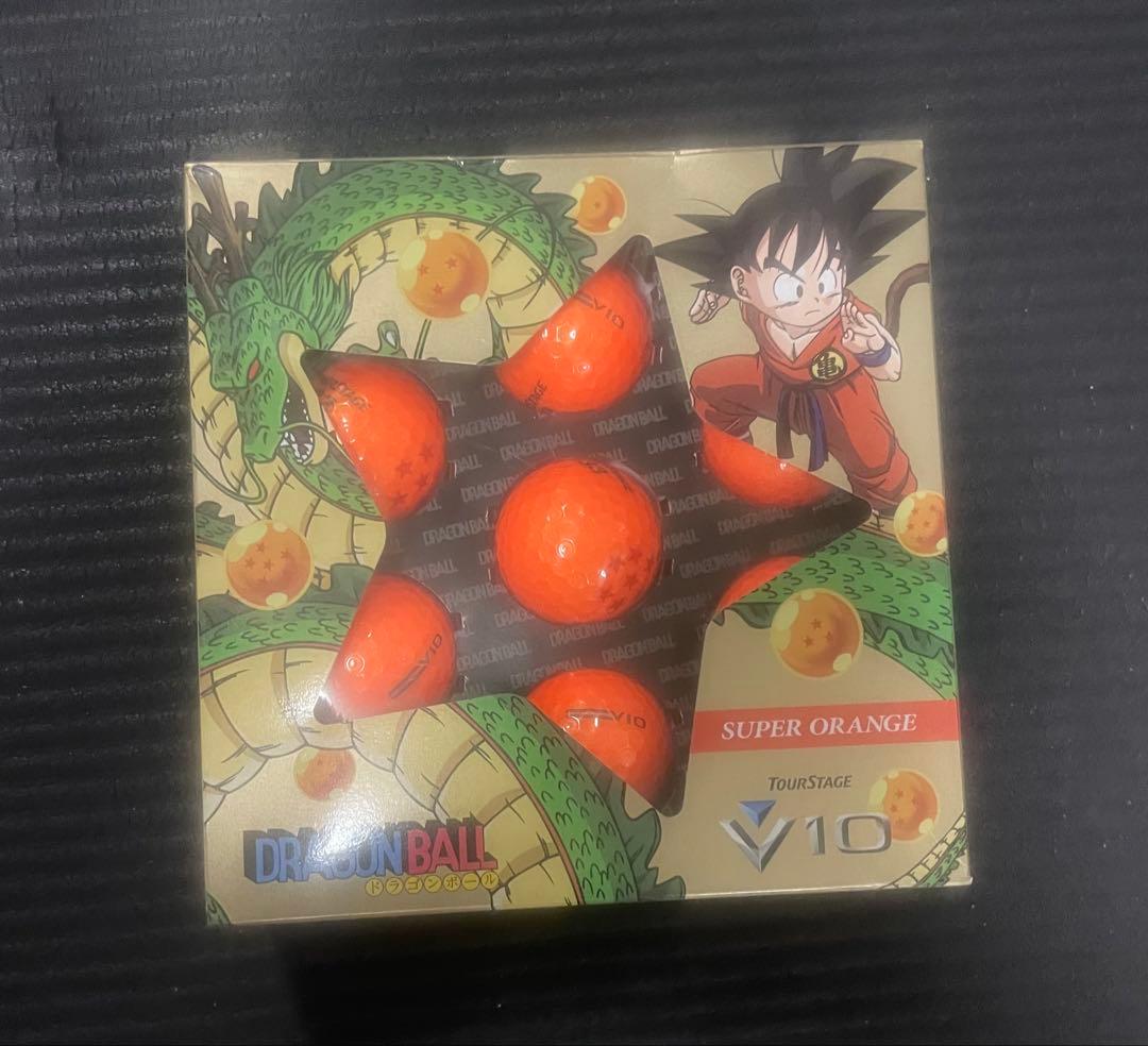 ドラゴンボールとワンピースゴルフボールのセット（TOUR STAGE V10）