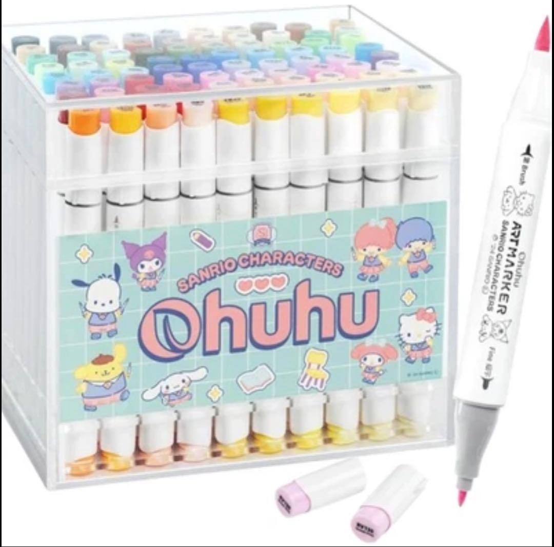 Ohuhu サンリオキャラクターズ 80色　筆・細字　＋ブレンダー