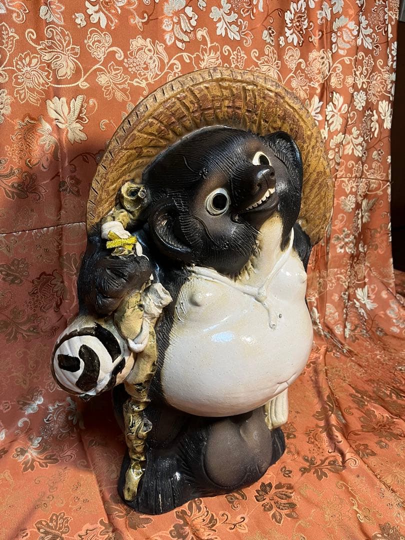 信楽焼　たぬきの置物　タヌキ　一本狸