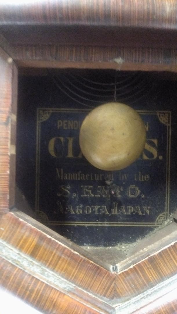 古い柱時計　　⑧