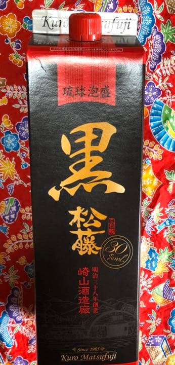 ■泡盛■黒松藤■30度■1800ml ■紙パック■12本セット■送料無料