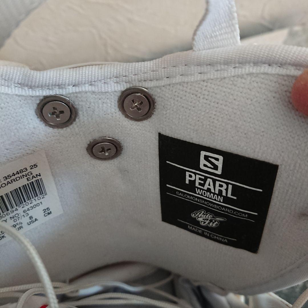 1回使用 サロモン pearl スノボブーツ スノーボード サイズ8 25cm