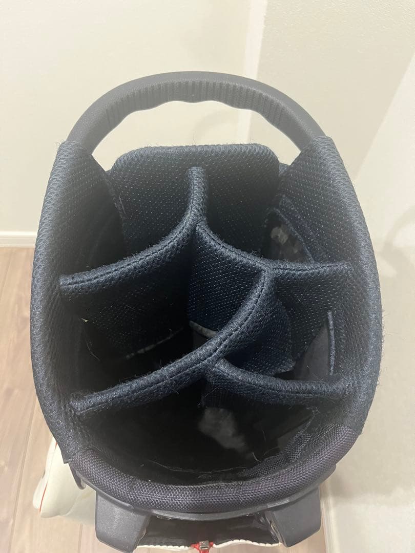 PEARLY GATES キャディバッグ 89 ホワイト/レッド