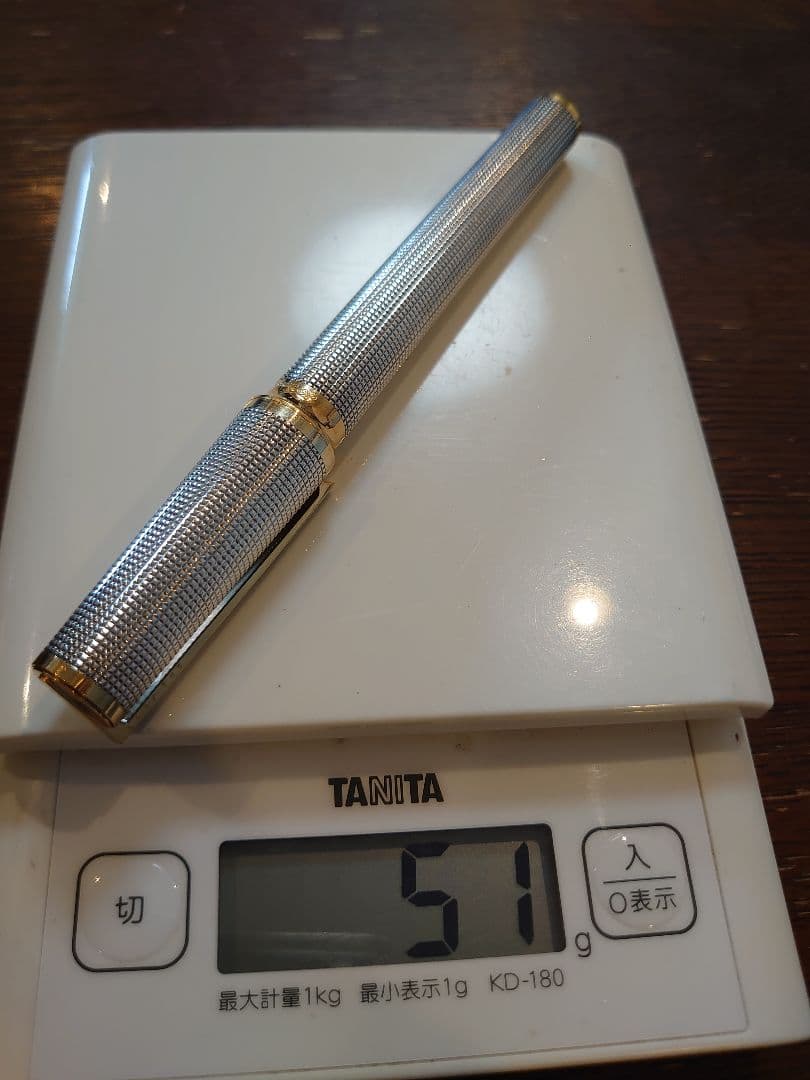 Dupont　シルバー 銀製 万年筆 Fサイズ