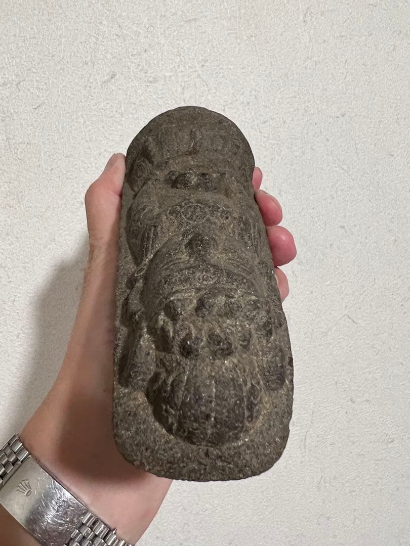 中国 朝鮮 李朝 石製 道教像 稀少 石仏 金銅仏 仏像 仏教美術 骨董 古美術