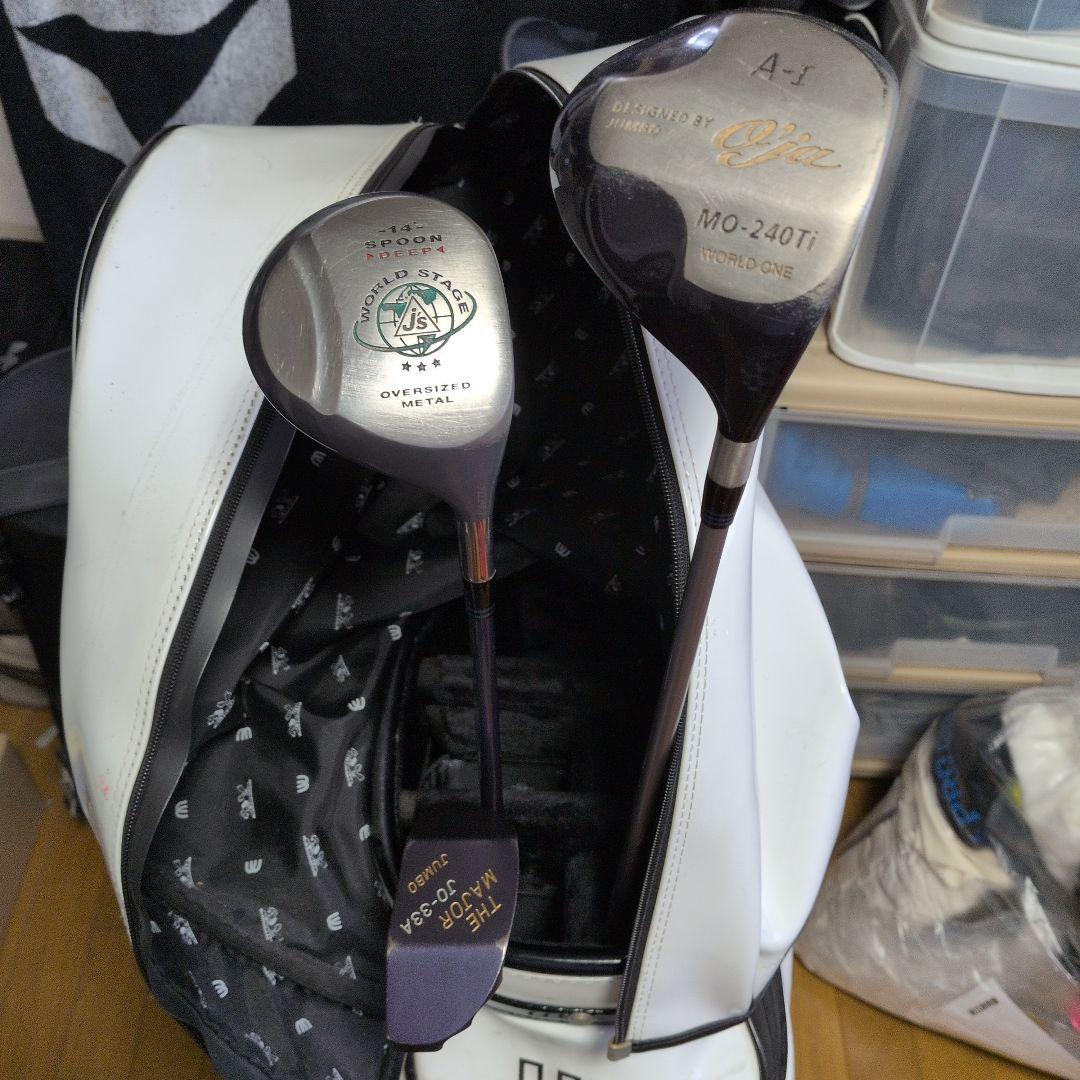 ジャンボ尾崎　ウエサコ　キャディーバッグとドライバー　パターのセット