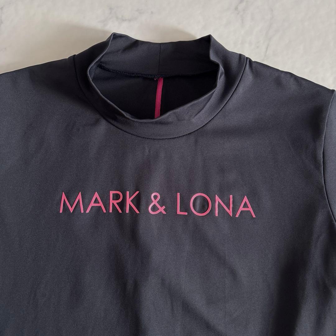 マーク＆ロナ モックネック Tシャツ ゴルフウェア ブラック