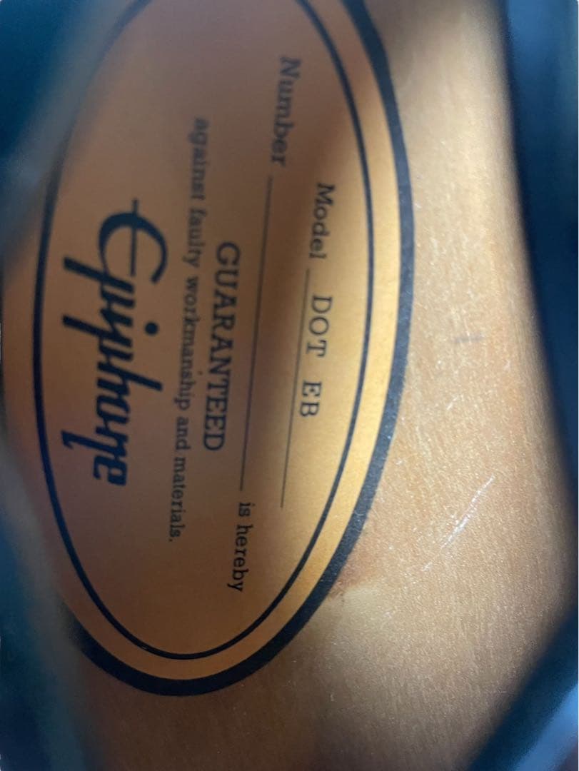 Epiphone DOT EB エピフォン セミアコ 純正ハードケース付