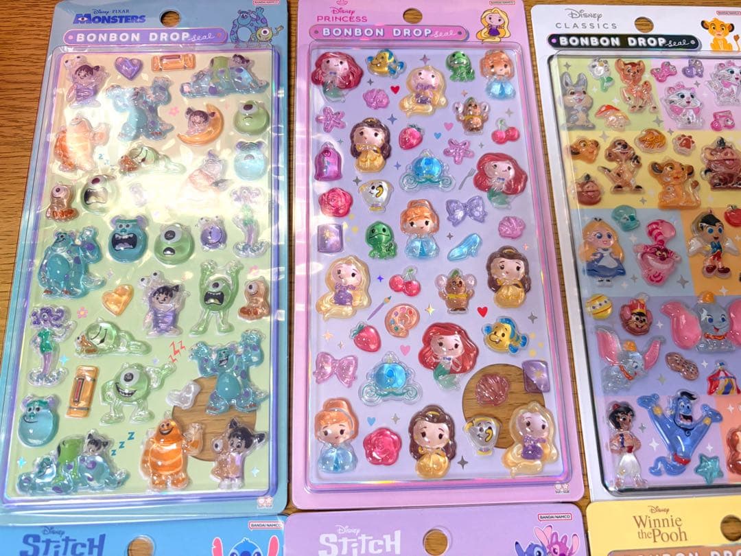 正規品 ボンボンドロップシール ディズニー 8種類
