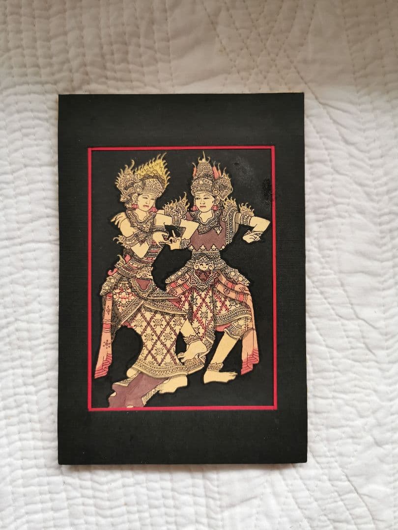 インドネシアバリ島アート細密画 神の踊り コモシャンバラ ベガワンギリ専属絵師作