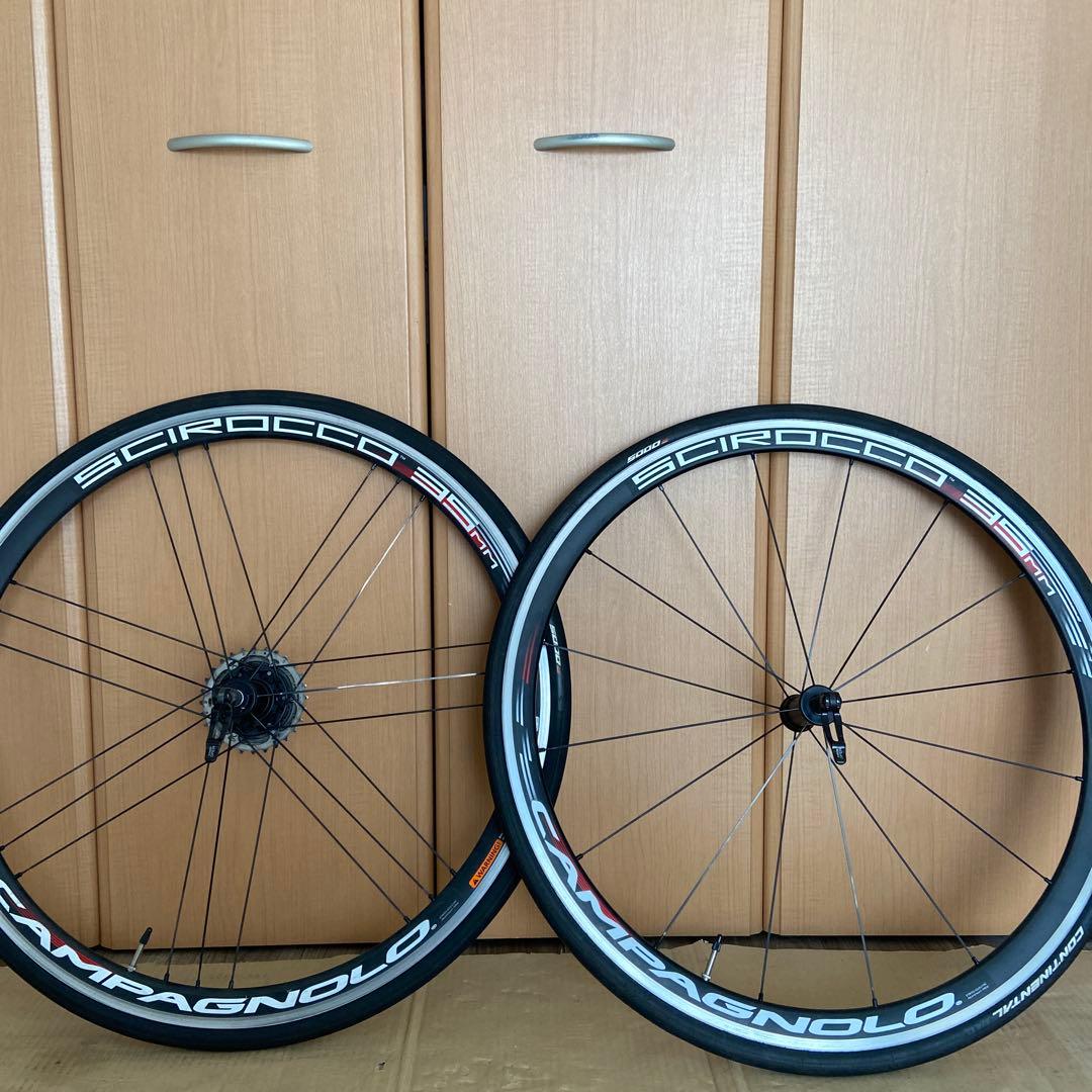 CAMPAGNOLO SCIROCCO35mm ホイールセット タイヤスプロケ付