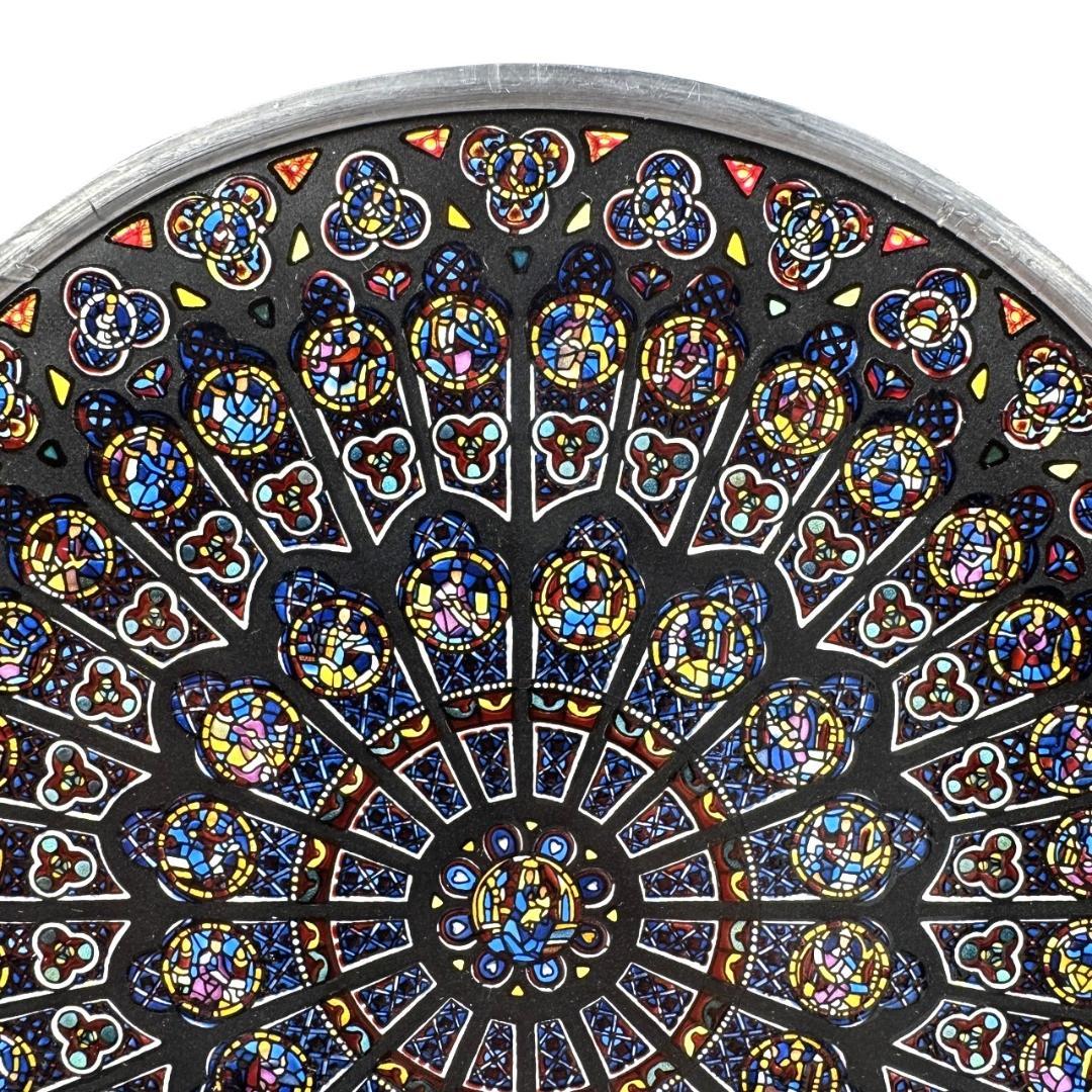 ノートルダム大聖堂 ステンドグラス 北のバラ窓 グラスマスターズ社 ローズ パリ